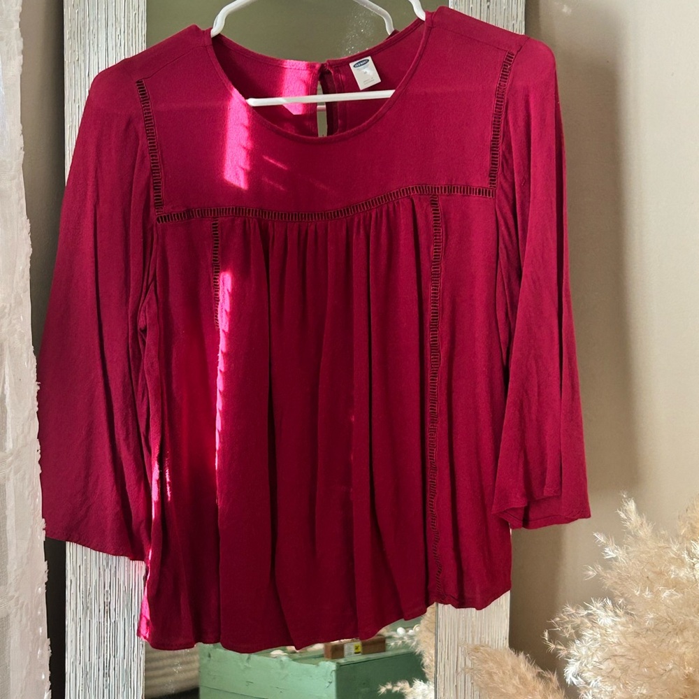 Elegant Red Women's Top